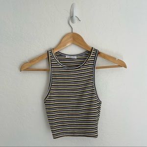 Zara Trafaluc Striped Ribbed Tank